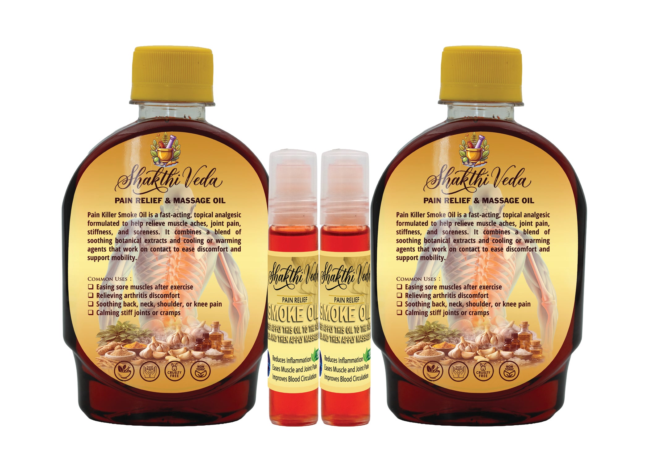 Shaktiveda Smoke Pain Relief & Massage Oil 🌿