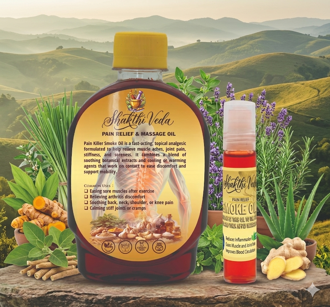Shaktiveda Smoke Pain Relief & Massage Oil 🌿
