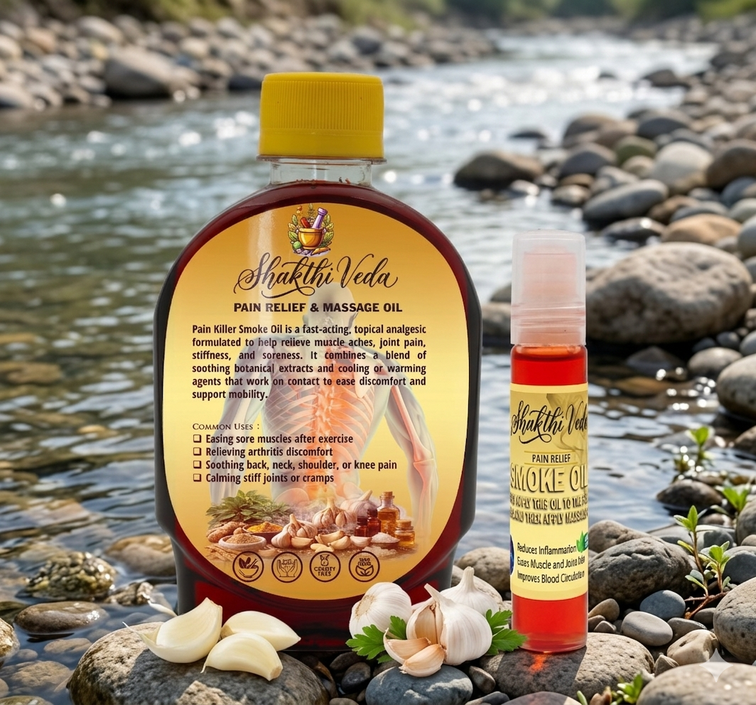 Shaktiveda Smoke Pain Relief & Massage Oil 🌿
