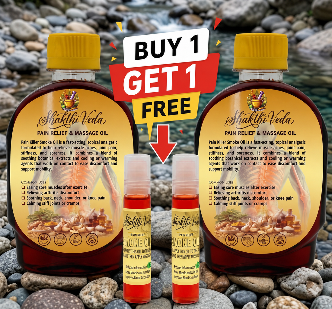Shaktiveda Smoke Pain Relief & Massage Oil 🌿 [Buy 1 Get 1 FREE]